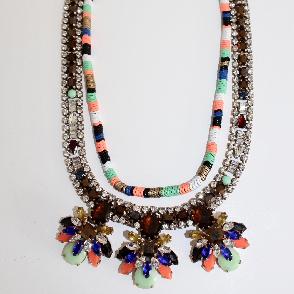 J. Crew Showstopper Crystal Necklace
